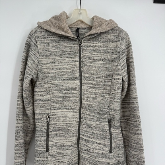 KUHL Full Zip Alaska Hoodie Sweatshirt Jacket Heather Gray Size S Sweater Women - Picture 3 of 10